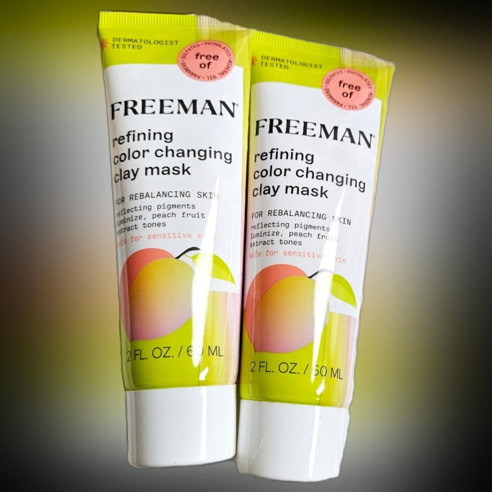 NWT 》2×《 Freeman Color Changing Clay Masks!